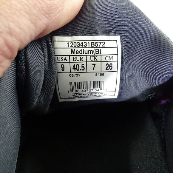 Brooks Glycerin 19 Women Running Shoes Size 9 B Purple Grey Lace Up 1203431b572 - Picture 8 of 13